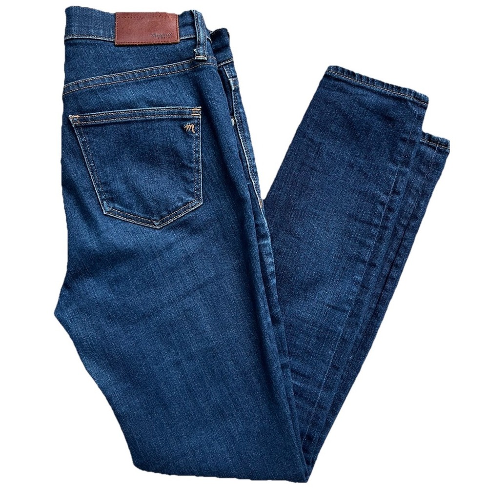Madewell High Riser Skinny‎ Jeans Women's 27 Dark Wash Blue Stretch Denim Pants